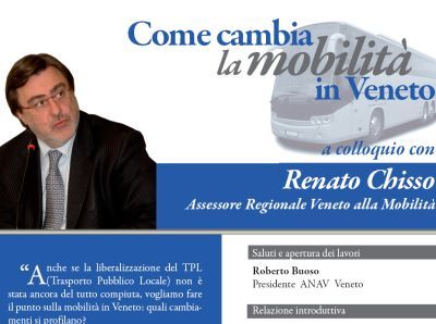 Mestre. “Come cambia la mobilità in veneto”: a colloquio con L'assessore veneto alle Politiche della Mobilità e Trasporti Chisso