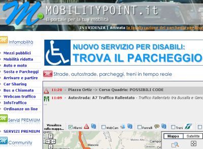 Genova. Con “Trova il Parcheggio” nasce nuova sezione dedicata ai parcheggi per i disabili sul sito Mobilitypoint.it