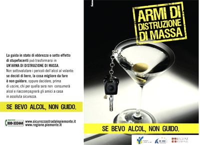 Torino. "Se bevo alcol non guido": al via la nuova campagna sulla sicurezza stradale promossa dalla Regione