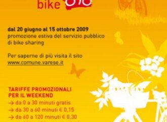 Varese. Bike sharing: fino a metà ottobre ancora attiva la promozione del fine settimana