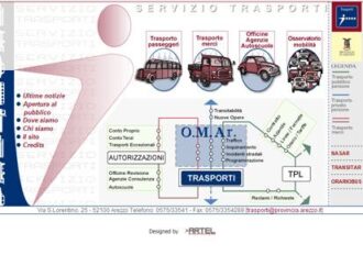 Arezzo. E' on line il nuovo sito del servizio trasporti della Provincia di Arezzo