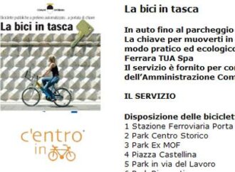 Ferrara. Nuove bici pubbliche per ferraresi e pendolari: cresce il servizio "la bici in tasca