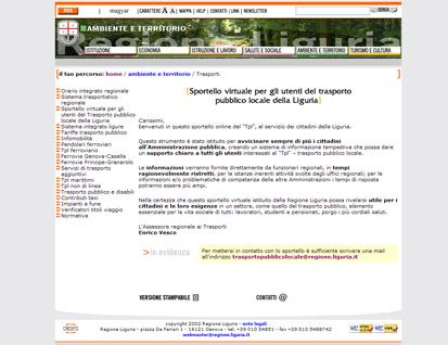 Genova. La Regione mette on line sportello virtuale per dialogare con i pendolari