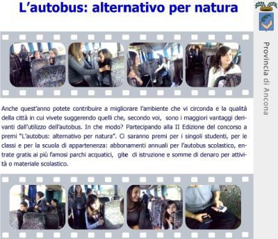 Ancona. L’autobus, alternativo per natura: concorso per gli studenti delle I e II classi degli istituti superiori della Provincia