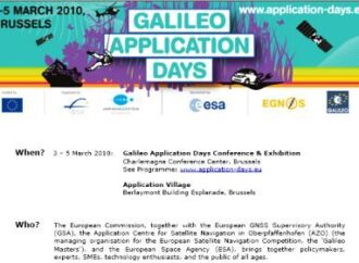 Bruxelles. Navigazione satellitare: giornate d'informazione ai “Galileo Application Days”