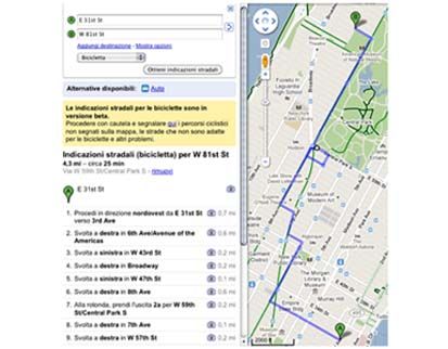 Stati Uniti. Google Maps riserva nuova modalità di navigazione alle biciclette