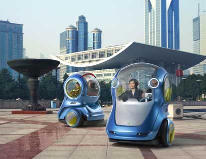 Shanghai. GM annuncia EN-V Concept: una visione per il futuro della mobilità urbana