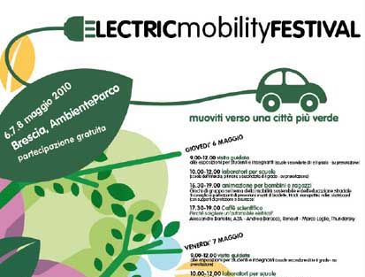 Brescia. Oggi al via L'Electric Mobility Festival: ad ospitarlo gli spazi di AmbienteParco