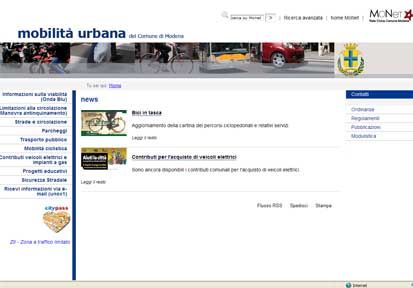 Modena. On line il nuovo sito sulla mobilità urbana cittadina