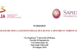 Roma. “Le politiche per la gestione delle due ruote a motore in ambito urbano”