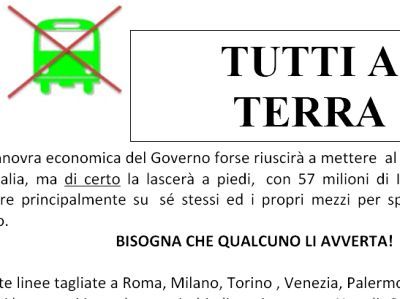 Roma. Manovra economica: "senza modifiche, crollo dei trasporti pubblici locali