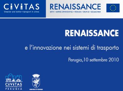 Perugia. Terza Conferenza Renaissance: il 10 settembre confronto su esperienze e progetti europei