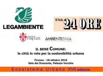 Firenze. Ecosistema Urbano 2010 scatta la foto delle città italiane: emergenza ambiente per Palermo, Napoli e Roma