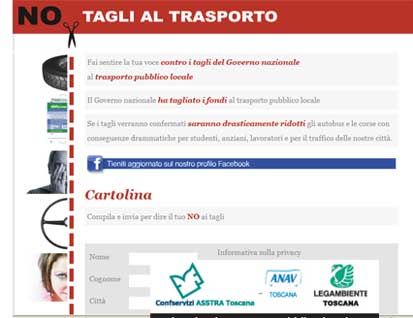 Firenze. Al via la campagna regionale "No tagli al trasporto