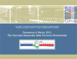 Roma. Domenica IV giornata nazionale delle ferrovie dimenticate