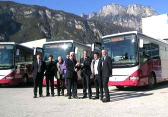 Trento. Ventuno nuovi bus per Trentino Trasporti Spa