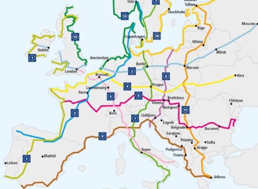 La rete di ciclovie EuroVelo è dentro le infrastrutture TEN-T