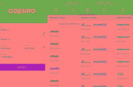 Arriva GoEuro: autobus, treni e voli a portata di touch