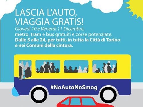 Troppo smog in città, si viaggia gratis sui mezzi pubblici Gtt