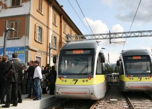 Bergamo: guardie giurate sul Tram Bergamo-Albino