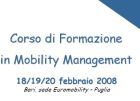 BARI. MOBILITY MANAGEMENT: TRE GIORNI DI FORMAZIONE IL 18, 19, E 20