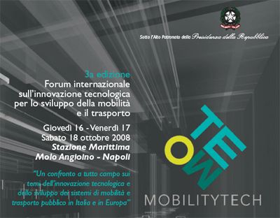 Napoli. Domani al via il Mobilitytech –  Forum internazionale sulL'innovazione tecnologica per lo sviluppo della mobilità e del trasporto