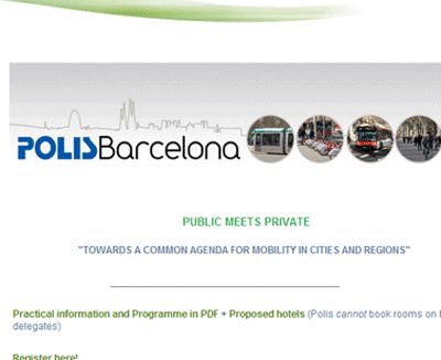 Barcellona. Polis Barcelona: il 25 e 26 novembre conferenza sulla mobilità nelle città e regioni