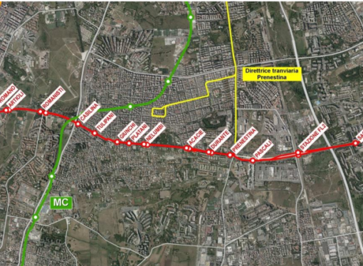 Roma: rispunta il tram lungo Viale P. Togliatti