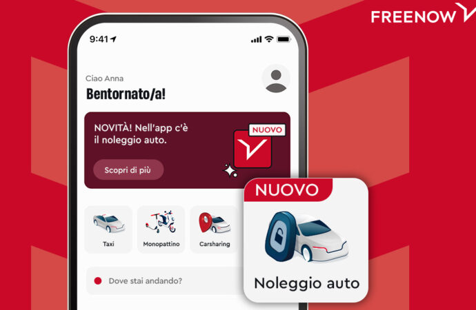 FREENOW integra i servizi di noleggio auto in-app per viaggi in tutto il mondo